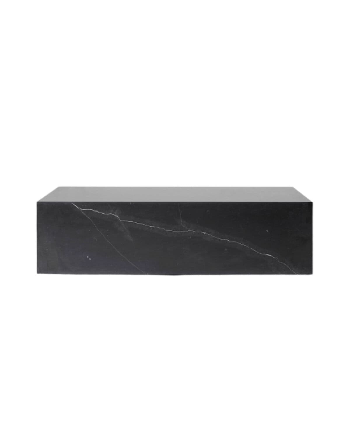Plinth low black stone