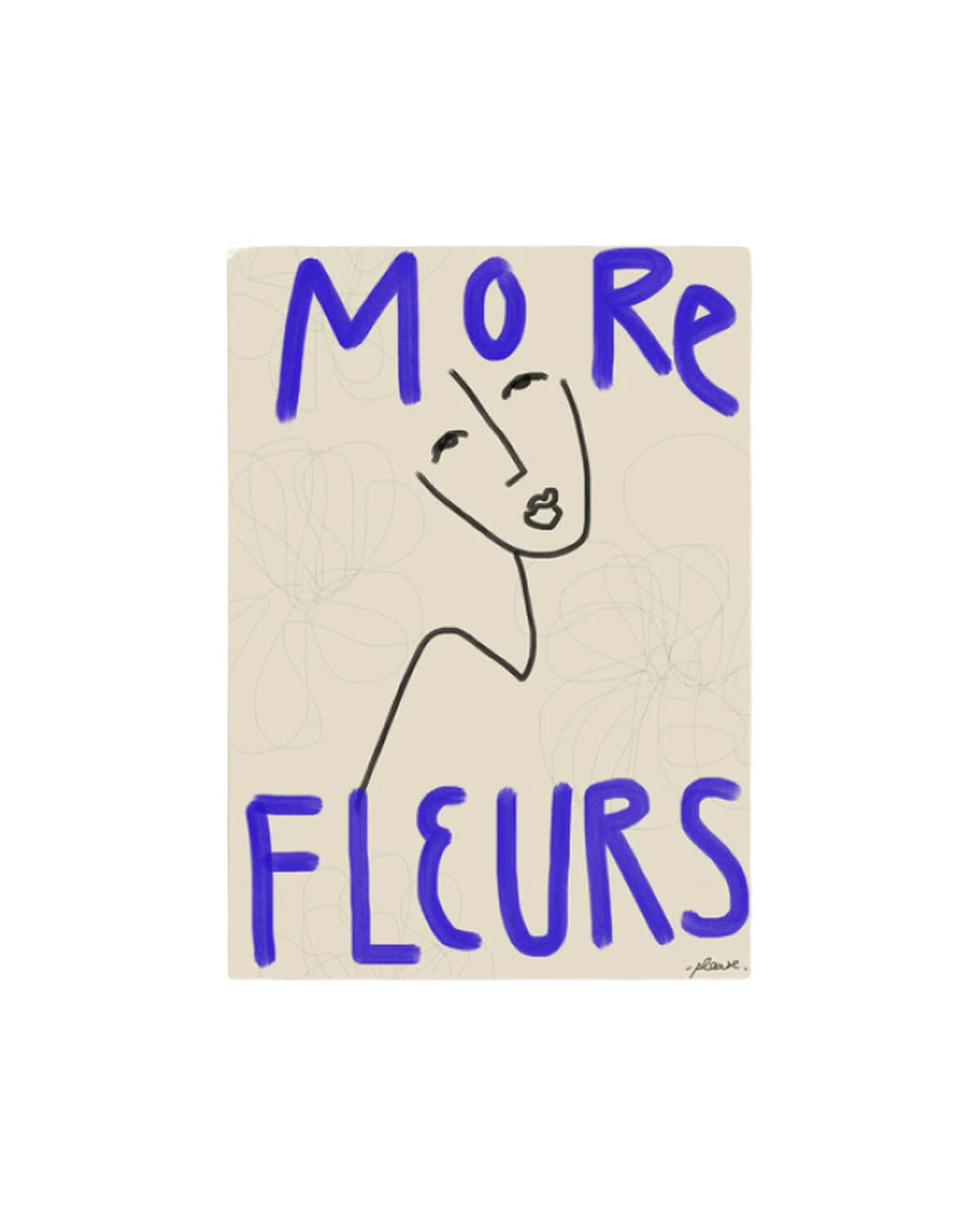 More fleurs 70x90 cm